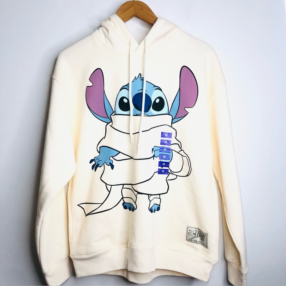 Disney Stitch Halloween Mummy costume cream Hoodie SZ M. D35